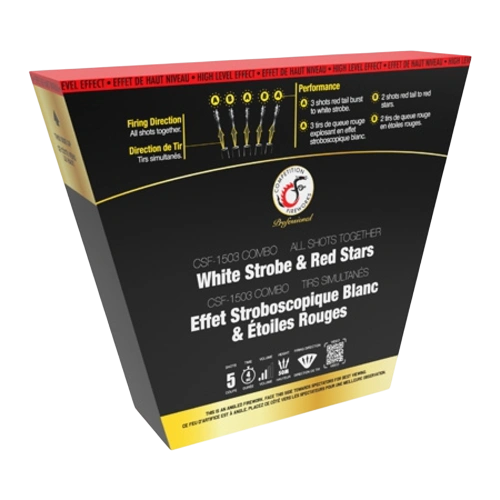 CSF-1503 Combo: White Strobe & Red Stars