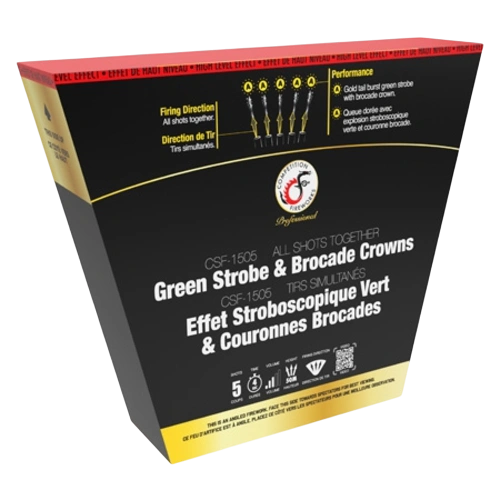 CSF-1505 Green Strobe & Brocade Crowns